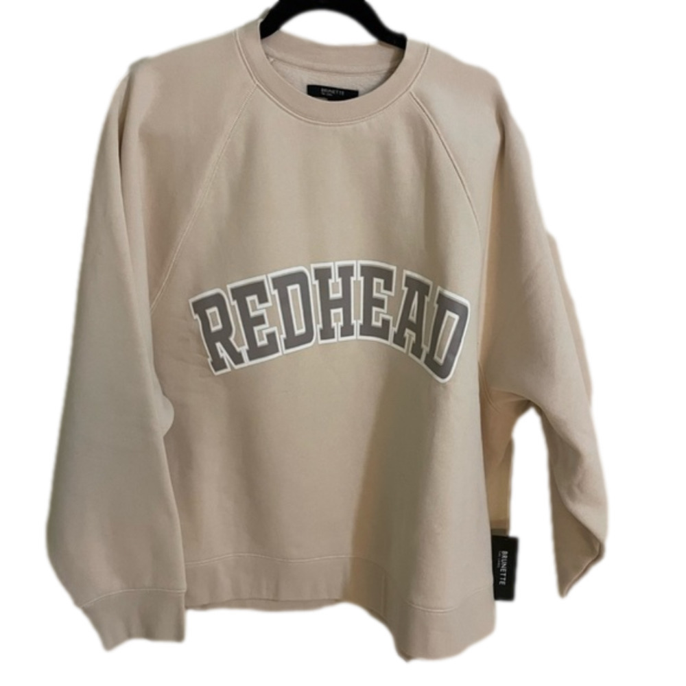 brunette the Label Redhead Not Your Boyfriend’s Crew Sweatshirt, Size S-M, M-L - Picture 7 of 9